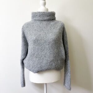 Free People Alpaca Turtleneck Oversized Sweater Blue Size XS